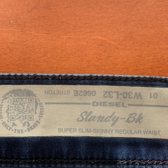 Diesel Jeans👖Slandy-BK super slim skinny, regular 30 waist 32L Stretch 9… - Picture 8 of 11
